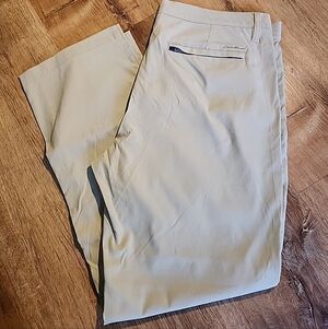 Eddie Bauer Nylon Hiking Chino Men's Performance Active Pants 35x30(29) Tan